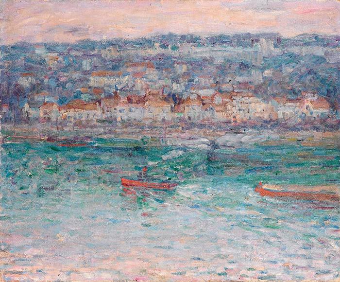 John Peter Russell Remorqueur sur la Seine oil painting picture
